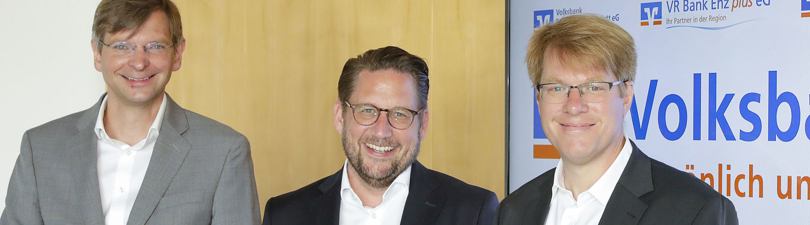 Blick in den Maschinenraum der Fusion der drei großen Volksbanken Karlsruhe Baden-Baden, Pforzheim und Enz plus beim 23. Karlsruher Breakfast Talk
